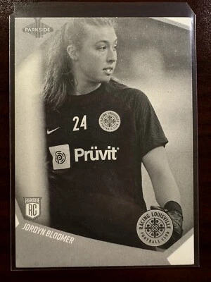 2022 Parkside NWSL Black & White #134 Jordyn Bloomer (RC) Racing Louisville FC - Image 1 of 2