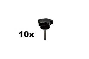 10x Sterngriff Sternschraube M6x20mm Kreuzgriff (SET) - Bild 1 von 2