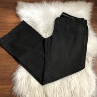 Express Design Studio Editor Womens Size 10 Gray Dress Pants (missing Button)