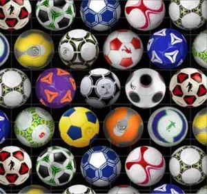 Elizabeths Studio - Sports - Soccer Balls - Black - 276E-BLK, Fabric BTY - Picture 1 of 2