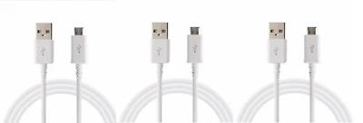 3x Pack Micro USB Charger Fast Charging Cable Cord For Samsung Android Kindle - Image 1 of 2