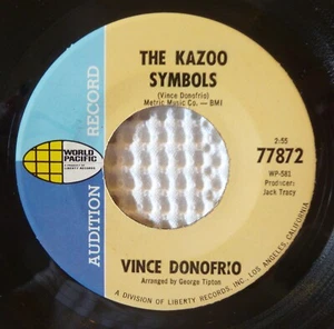 VINCE DONOFRIO Kazoo Orig '67 WORLD PACIFIC Promo Sitar Psych Folk Vinyl 45 VG+ - Picture 1 of 1