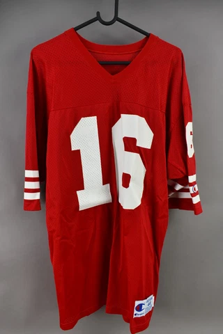Vintage Champion Joe Montana #16 San Francisco 49ers Jersey Mens Adult Size 44 Cover