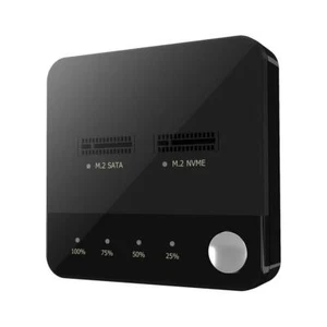 M.2 SATA M.2 NVMe Duplicator with Storage Box Hard Drive Docking Station - Afbeelding 1 van 7