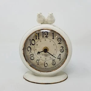 Creativo Reloj Cooperativo Vintage Peltre Abrigo con Pájaros, Crema Envejecida - Imagen 1 de 9