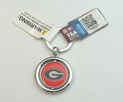 Llavero con logotipo giratorio NCAA Georgia Bulldogs siempre coleccionables Foto 1 de 3