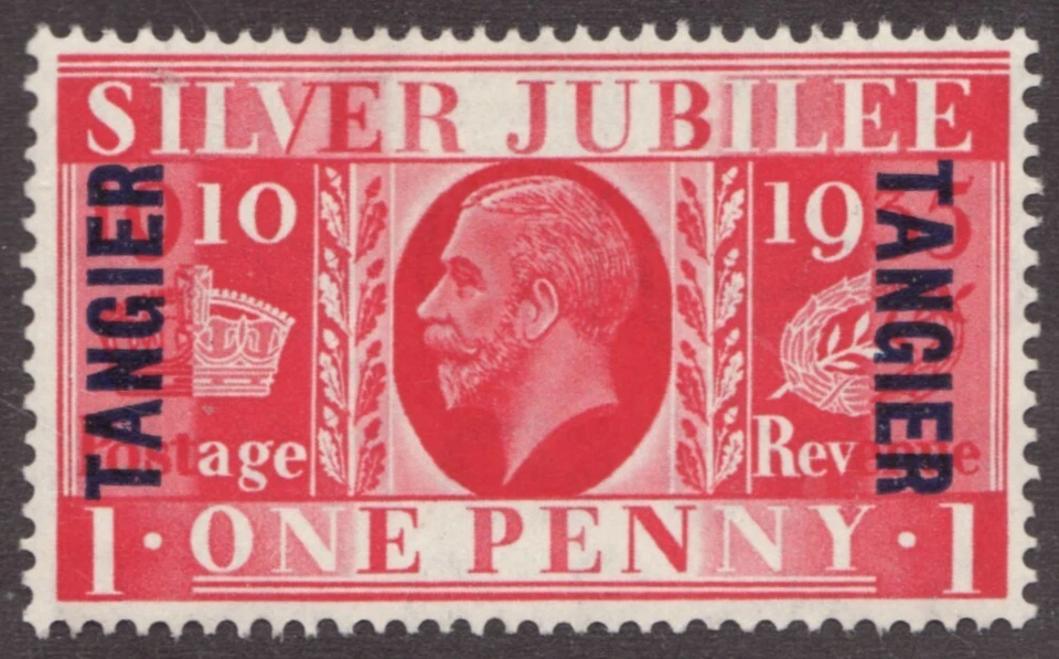 1935 G.B. Morocco-Tangier Sc#509 - 1d KGV Silver Jubilee Issue MH Cv$22.50 - Image 1 of 1