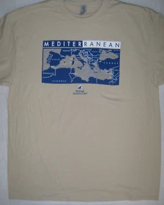 Camiseta de Algodón Holland America Cruise Line Ship Mediterranean Voyage Nueva Talla XL - Imagen 1 de 3