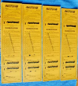 Rare! 4 unused 1987 tickets: Steamtown era repurposed for Green Mtn. R.R. - Picture 1 of 5