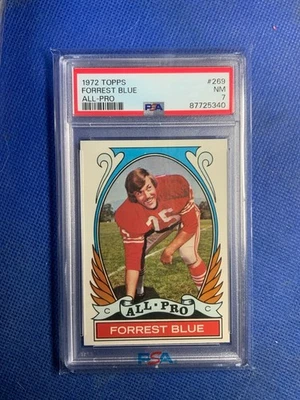 1972 Topps John Niland All Pro Series 3 High Number #268 Dallas Cowboys PSA 5 - Image 1 of 2