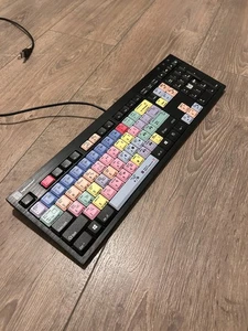 Logickeyboard Adobe Premiere Pro CC Nero Slimline Wired Keyboard English video  - Picture 1 of 3