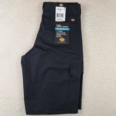 NWT Dickies Flex Cargo Shorts Men Size 32 Relaxed Fit Lightweight Workwear Long - Image 1 of 4