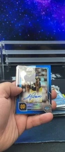 Bowman U 2025 cromo Jadarian precio refractor azul automático/150 Notre Dame - Imagen 1 de 1