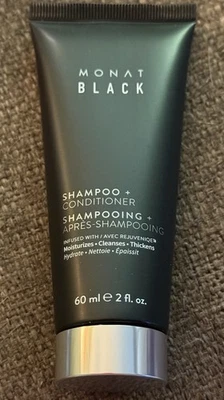 NUEVO champú/acondicionador Month Black 2 en 1 - tamaño de viaje 2 oz - exclusivo de Adviento Foto 1 de 4