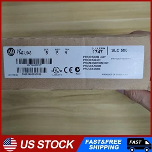 New Sealed AB 1747-L543 SLC 500 5/04 CPU Processor Unit 1747L543 - Picture 1 of 6