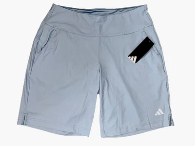 $60 Adidas Women's Bermuda Ultimate Stretch Shorts -Light  Blue-Small -New Tags - Image 1 of 4