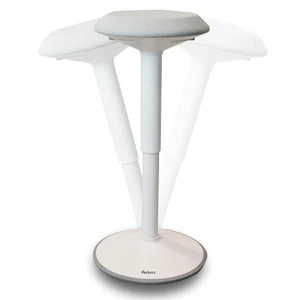 Taburete Ella blanco 80 cm de tela, pies de plástico - Imagen 1 de 1