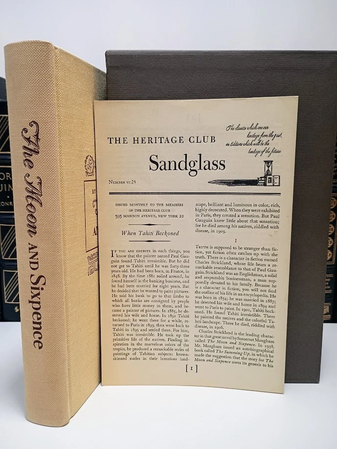 Moon and Sixpence Somerset Maugham Heritage 1941 Gauguin Art Sandglass SC/HC VG+ - Imagem 1 de 4