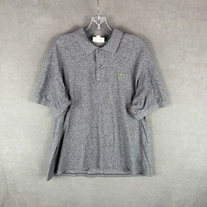 Lacoste Mens Polo Shirt Size 2XL FR 7 Gray Classic Fit Short Sleeve Logo - Picture 1 of 7