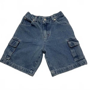 Badge Boys Jeans Sz 6 Blue Stretch Cargo Denim Shorts Cotton W21 - Picture 1 of 11