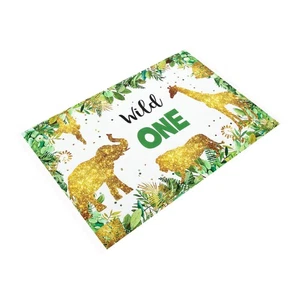 Birthday Party Background Cloth Baby Jungle Decor Animal Decorations - Picture 1 of 12