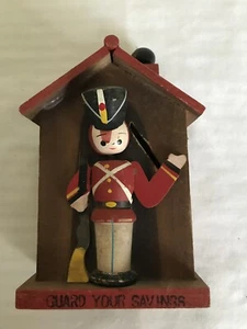 Vintage Wooden Bank - Guard Your Savings - Made in Japan - 1967 - Picture 1 of 6