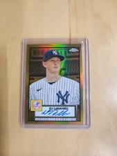 2021 Topps Chrome Platinum Gold Refractor Auto 27/50 (DJ LeMahieu #PA-DL)