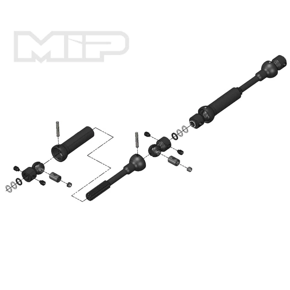 NEW MIP X-Duty Center Drive Kit, 110x135mm with 5mm Hubs: Axial SCX10 Deadbolt - Image 1 of 1