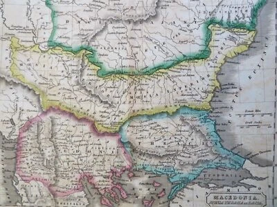 Roman Balkans Moesia Macedonia Thrace Dacia 1830 Yeager historical map - Image 1 of 4