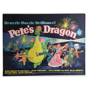 DISNEY PETE'S DRAGON (1977) RARE 40x30 UK CINEMA QUAD POSTER - Imagen 1 de 6