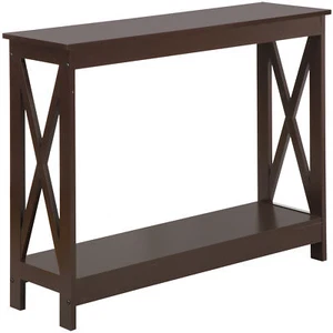 39'' Modern Console Table Entryway Table with X-shaped Frame Home Office Display - Picture 1 of 19