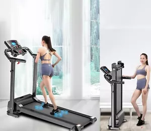 Home Treadmill Folding Running Electric Motorised FIXED INCLINE Gym Machin NEW - Picture 1 of 12