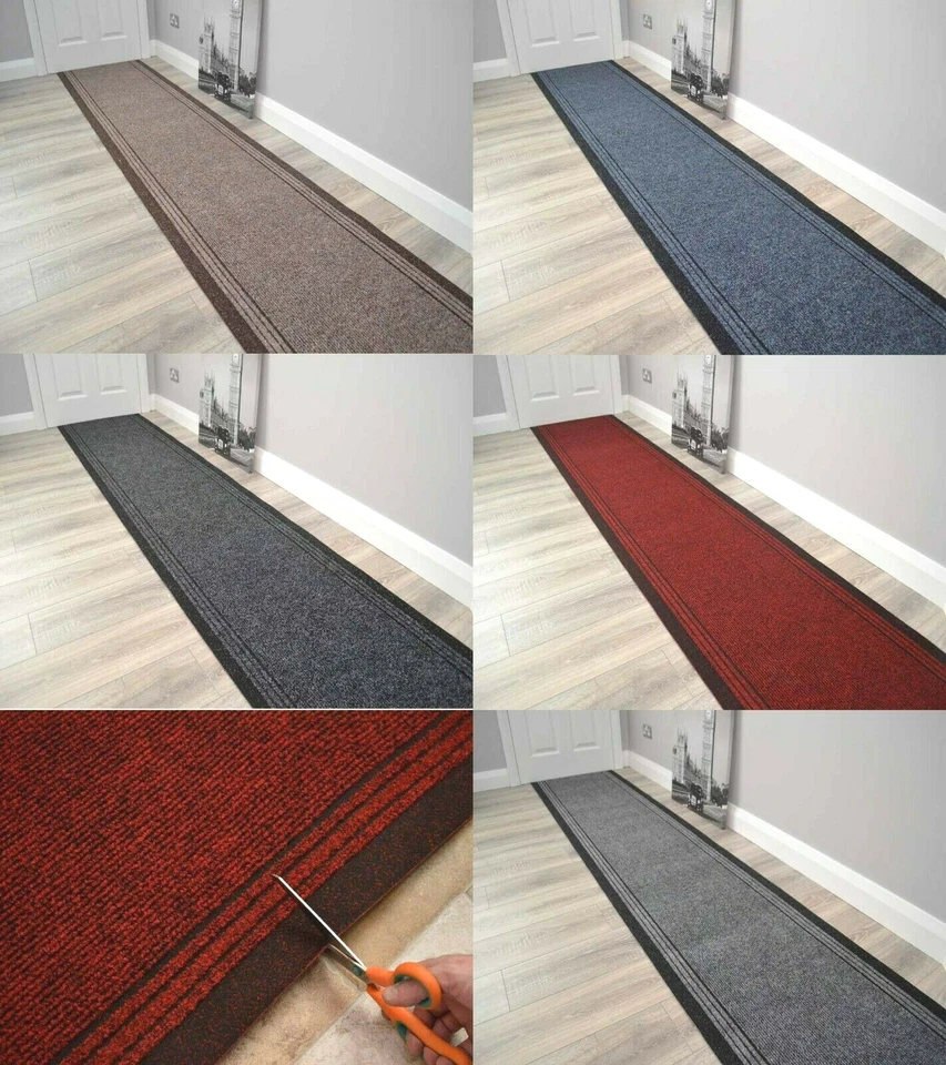 Very Long Hallway Rug Heavy Duty Hall Runner Non Slip Rubber Back ANY Length  - Image 1 of 1