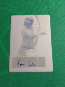 2021 Ethan Wilson Leaf Draft Rookie Auto Printing Plate Serial #1/1
