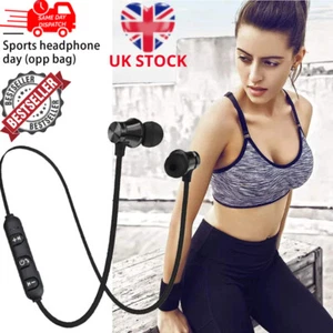 Auriculares Bluetooth inalámbricos a prueba de sudor deportivos gimnasio para Samsung iPhone - Imagen 1 de 19