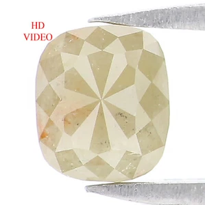 0.75 CT Natural Loose Cushion Diamond 5.35 MM Green Grey Color Diamond LQ7655 - Picture 1 of 8