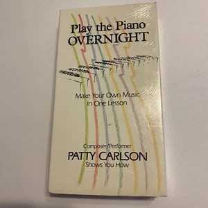 Play Piano Overnight VHS Video Patty Carlson 1987 With Cassette One Lesson - Picture 1 of 7