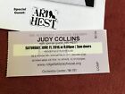 Judy Collins Concert Ticket Stub and Program 2011 Ridgefield Playhouse