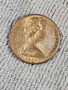 1981 New Zealand 2 Cents KM32 Circulated NZ1 - Picture 1 of 2