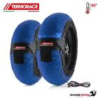 Pair of motorcycle tyrewarmer Termorace Advanced blue 120-210