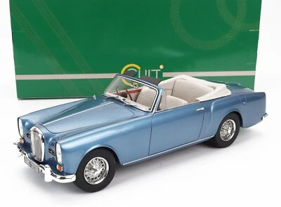 MODELLINO AUTO EPOCA STATICO ALVIS TE21 DHC CABRIOLET OPEN 1963 BLU SCALA 1/18 - Immagine 1 di 4