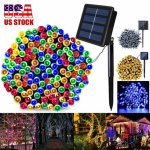 Solar Powered String Lights Outdoor Garden Decor Yard Landscape Xmas Fairy Light - Picture 1 of 16