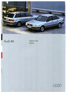 Audi 80 Saloon & Estate 1994-1995 UK Market Brochure 1.6 2.0E 16v 2.6E TD TDi - Picture 1 of 2