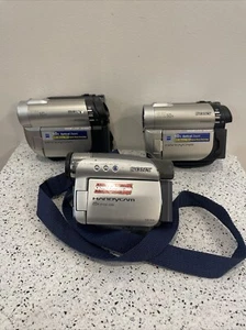 3-Sony HandyCam DCR-DVD650 NTSC Mini DVD Camcorder 60x Optical Zoom Untested - Picture 1 of 19
