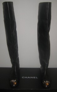 chanel thigh boots