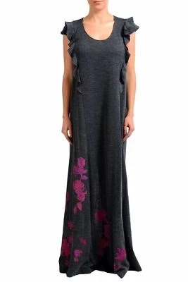 Maxi Vestido Para Mujer Just Cavalli Lana Multicolor Sin Mangas US S IT 40 Foto 1 de 4