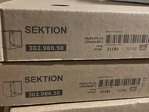 IKEA SEKTION Meuble de base pour four, effet bois marron 30 x 24 x 30" 302.986.50 - Photo 1 sur 4