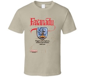 Faxanadu Classic Nes Box Art T Shirt