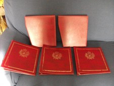 MATERIALE FILATELICO 3 CARTELLE MARRONE + 2 CUSTODIE SAN MARINO 22 ANELLI