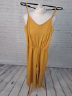 New Look Mustard Strap Ribbed Wide Leg Jumpsuit Girls Aged 12/13 Yrs (BF03)